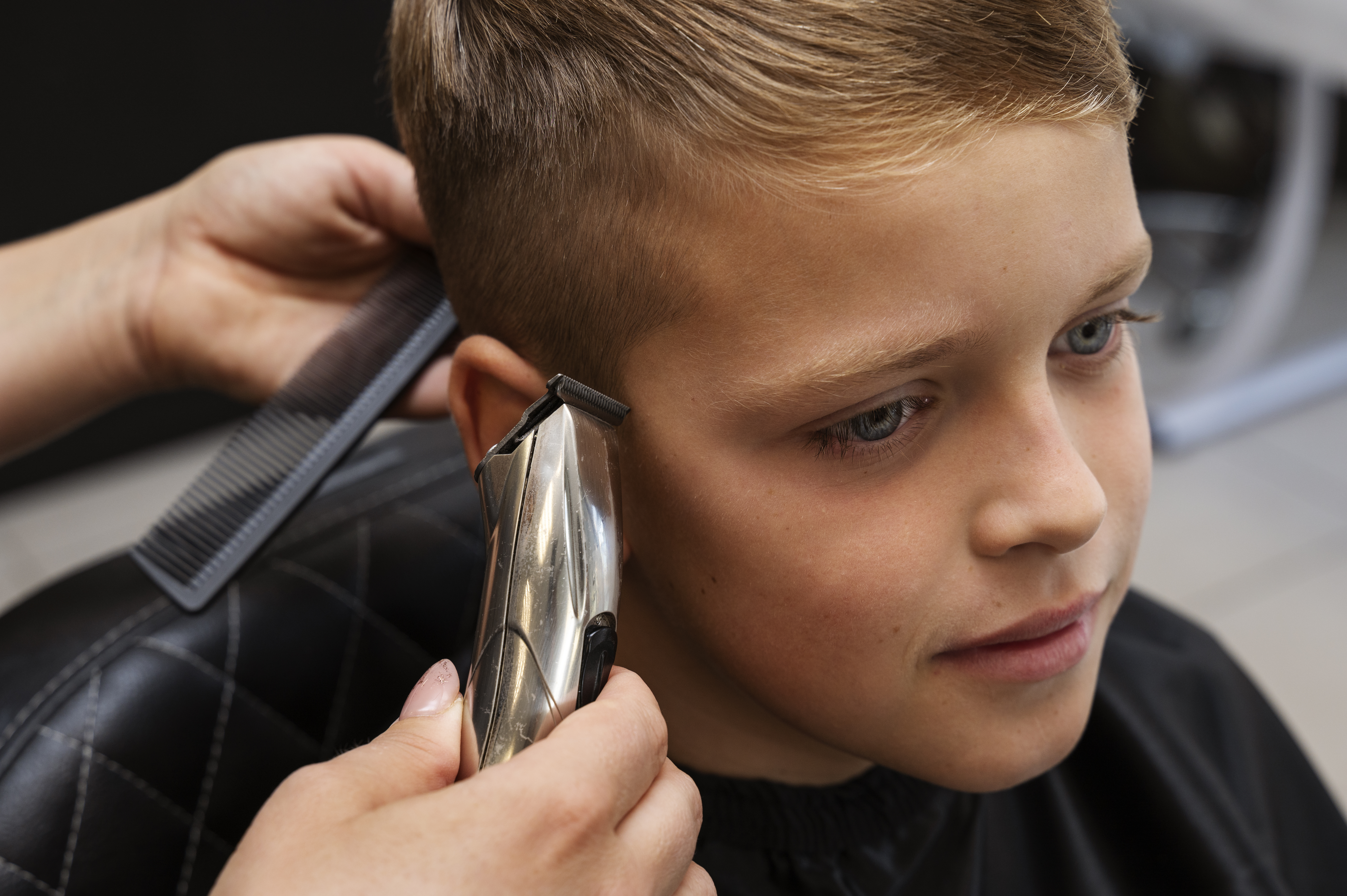 Kids haircut service at John A Barbershop London Ontario